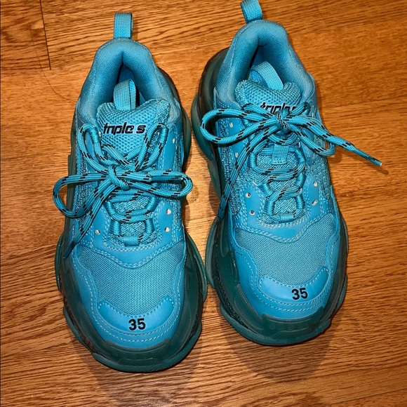 Balenciaga Shoes - Balenciaga Triple S Sneakers - Teal